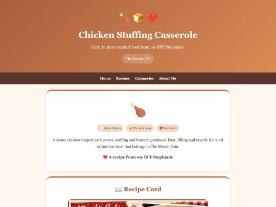 chicken-stuffing-casserole screenshot