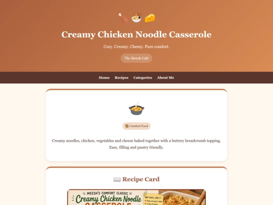 creamy-chicken-noodle-casserole screenshot