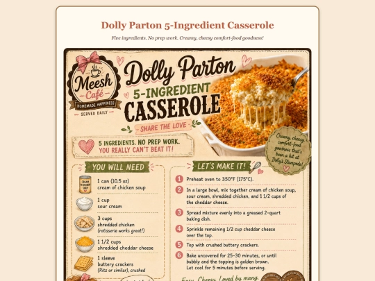dolly-parton-5-ingredient-casserole screenshot