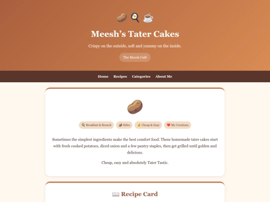 meesh-tater-cakes screenshot