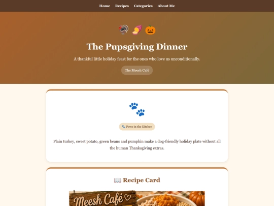 pupsgiving-dinner screenshot