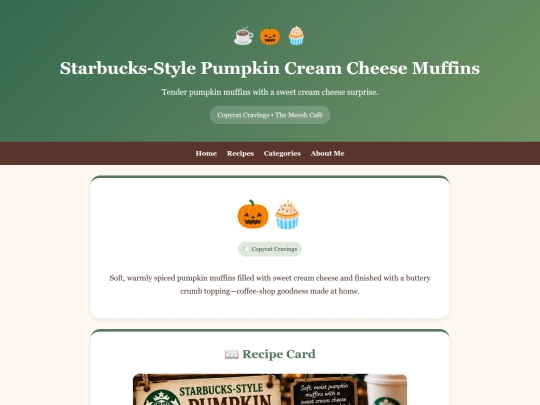 starbucks-style-pumpkin-cream-cheese-muffins screenshot