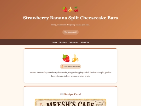 strawberry-banana-split-cheesecake-bars screenshot