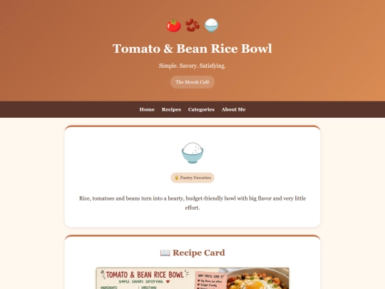 tomato-bean-rice-bowl screenshot