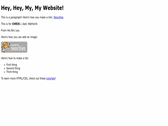 index screenshot