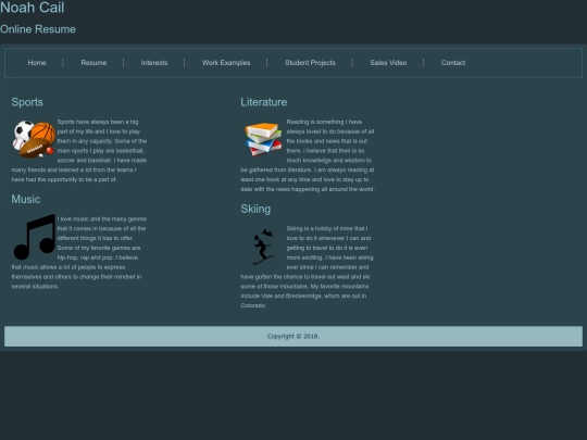 interests screenshot
