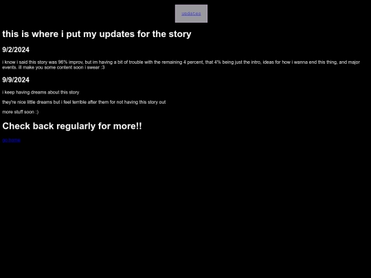 updates screenshot