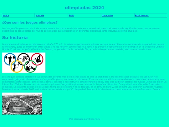 olimpiadas/historia screenshot
