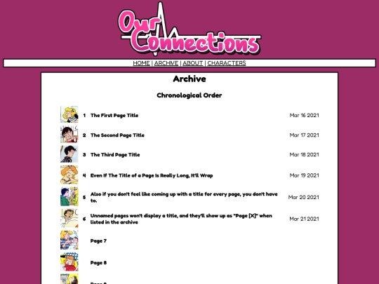 archive screenshot