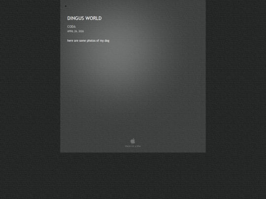 dingusworld/My_Albums/Pages/coda screenshot