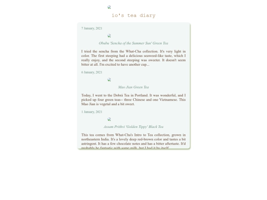 teadiary screenshot