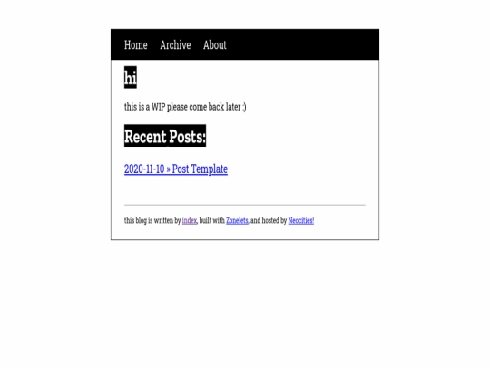 index screenshot