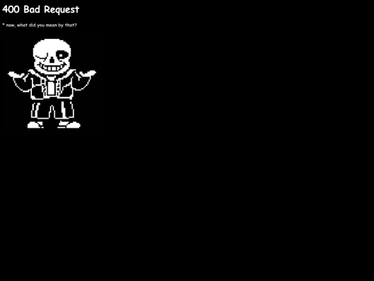 400 screenshot