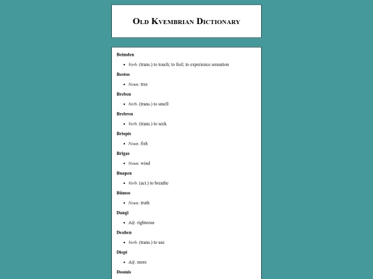oldkvembrian/dictionary screenshot