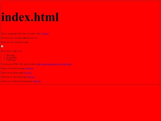 index screenshot