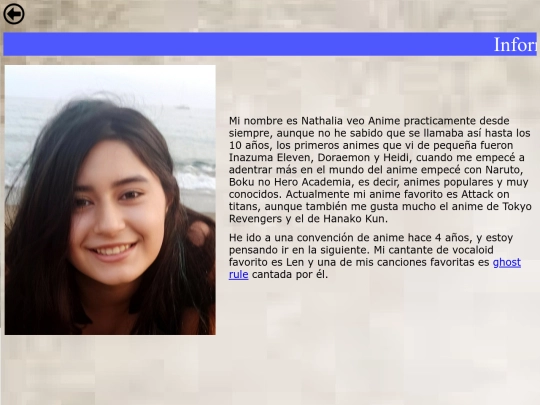 PrácticaFinal/InformaciónPersonal screenshot