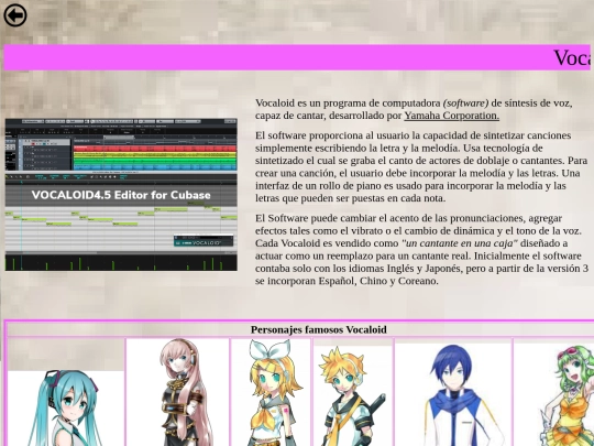 PrácticaFinal/Vocaloid screenshot