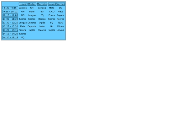 miweb/horario screenshot