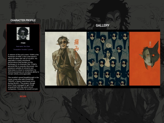 PERSONAL PROJECT/BAD OLD DAYS/ITAMI PROFILE/ITAMI screenshot