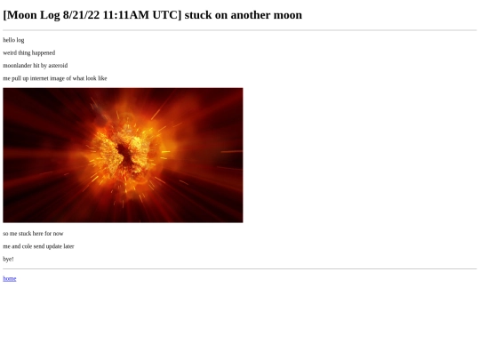 log screenshot