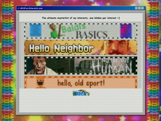 interests screenshot