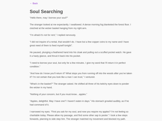 fiction/Soul Searching screenshot