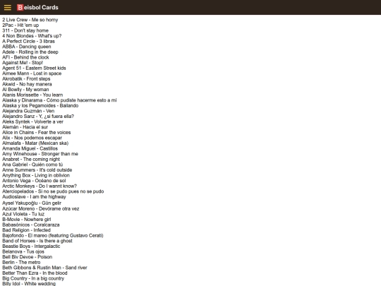 artists screenshot