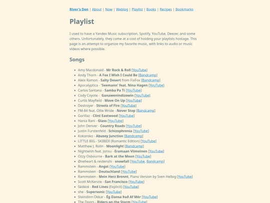 playlist screenshot