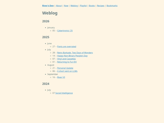 weblog screenshot