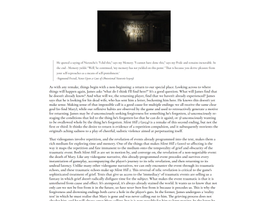 writing-art/silenthill2remake screenshot