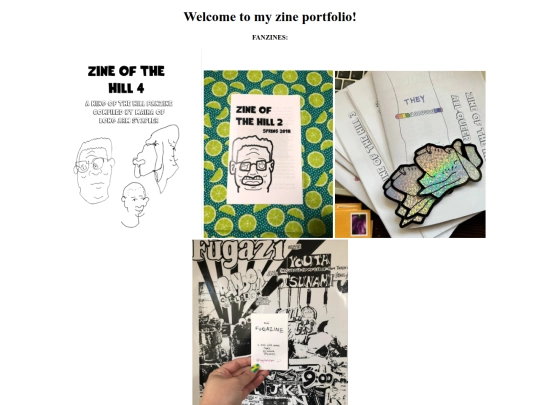 zineportfolio screenshot