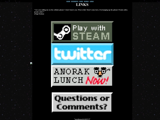 links screenshot