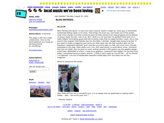 blog screenshot