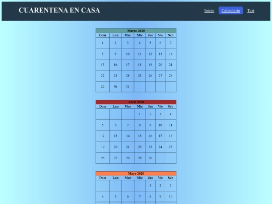 Calendar screenshot