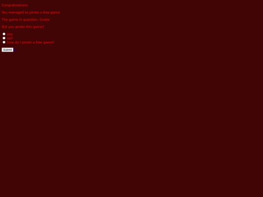 antipiracy screenshot