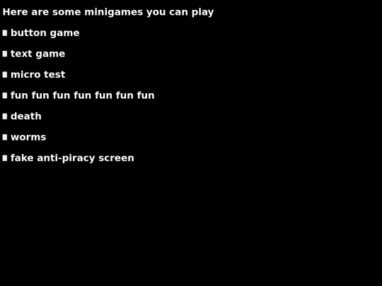 minigamecollection screenshot