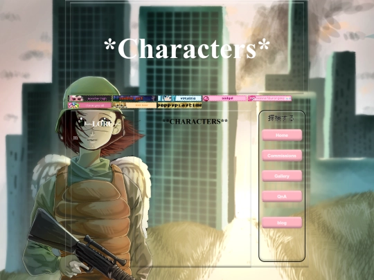 Characters screenshot