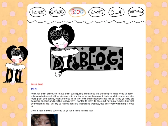 website2/Blog screenshot