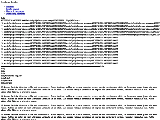 Monofonto/monofonto_rg-demo screenshot