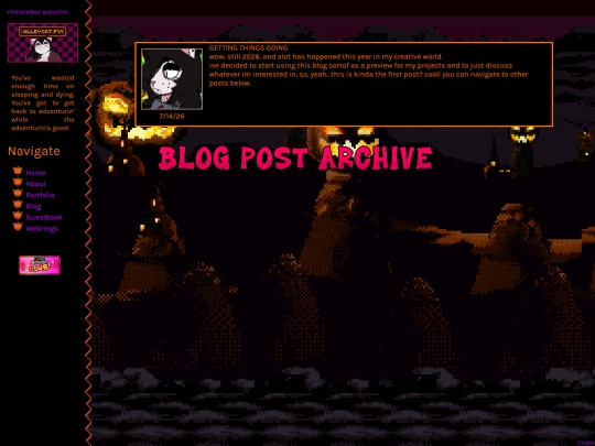 blog screenshot