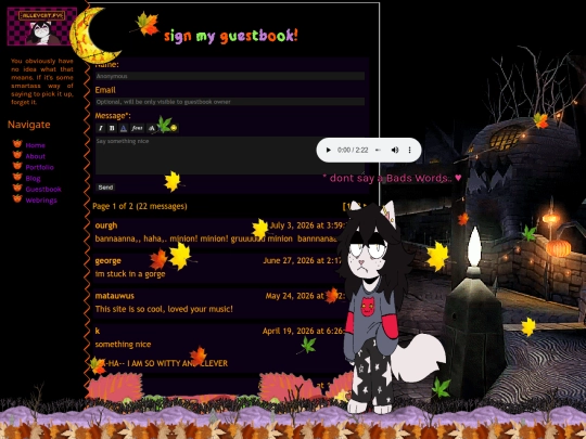 guestbook screenshot
