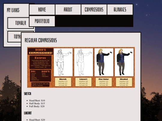 commissions screenshot