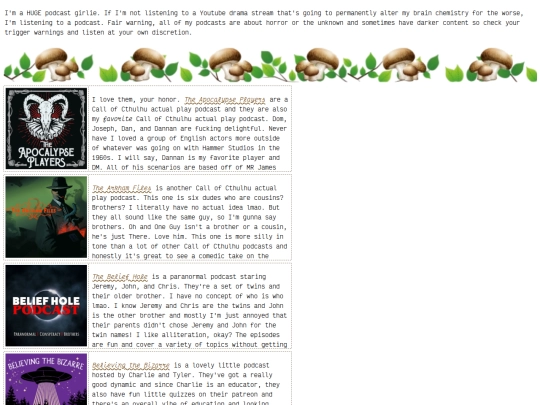 media/podcasts screenshot