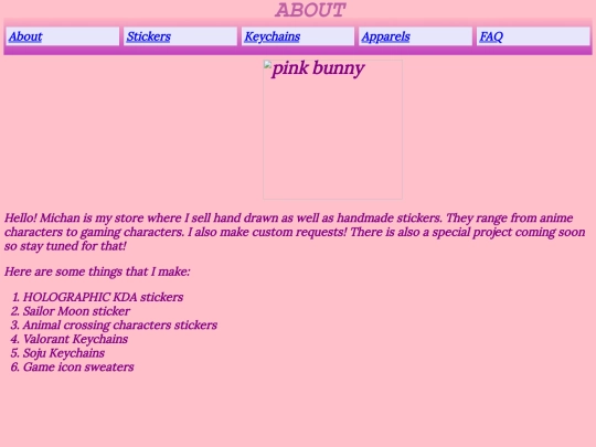 my_website/page2 screenshot