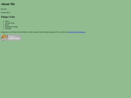 aboutme screenshot
