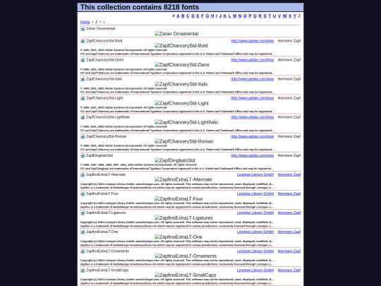 fonts-z-1 screenshot