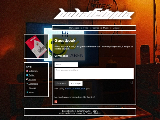 guestbook screenshot