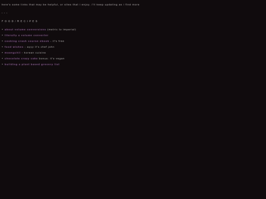 links screenshot