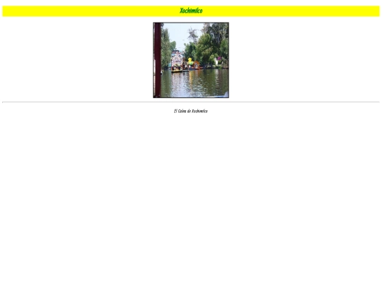 Delegaciones DF/HTML/Xochimilco screenshot