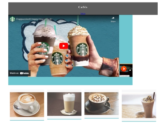 Practica 5 Encabezados/Cafe screenshot